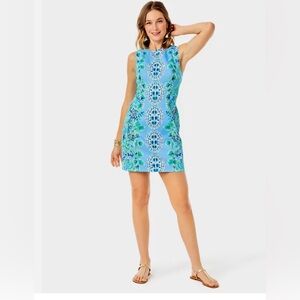 NWOT Lilly Pulitzer MILA STRETCH SHIFT size 2 Frenchie Blue